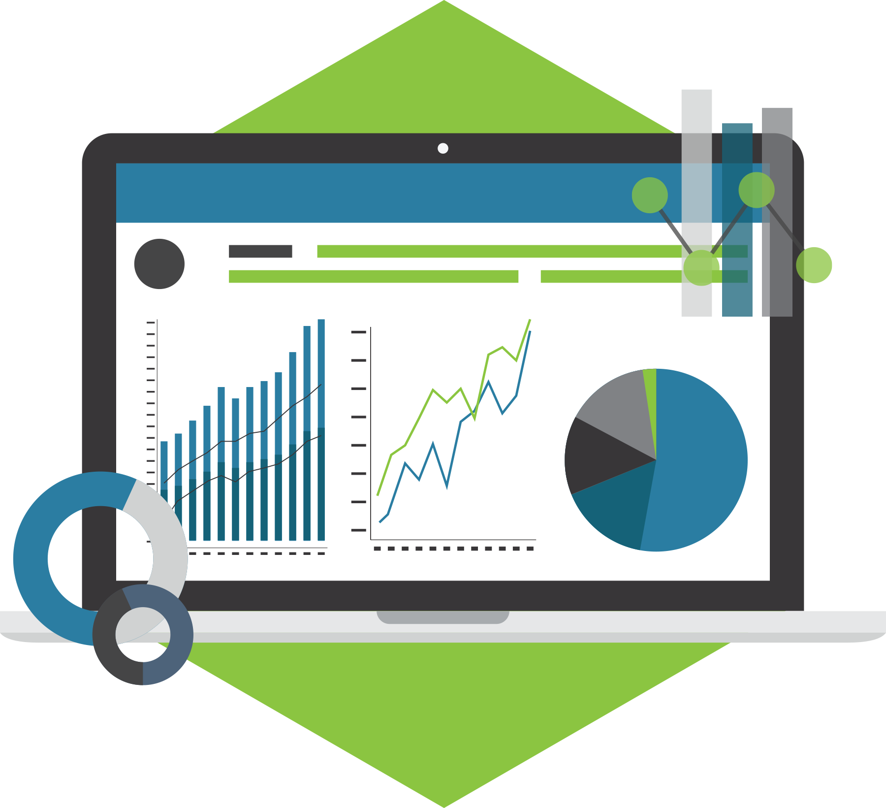 Profit Maximizer receivables management dashboard illustration